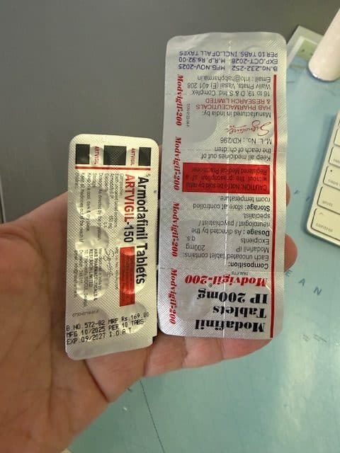 Top 3 Modafinil Vendors 2026: Tested and Ranked Modvigil and Artvigil blister packs received from verified vendor, photographed by BuyModa.net April 2026